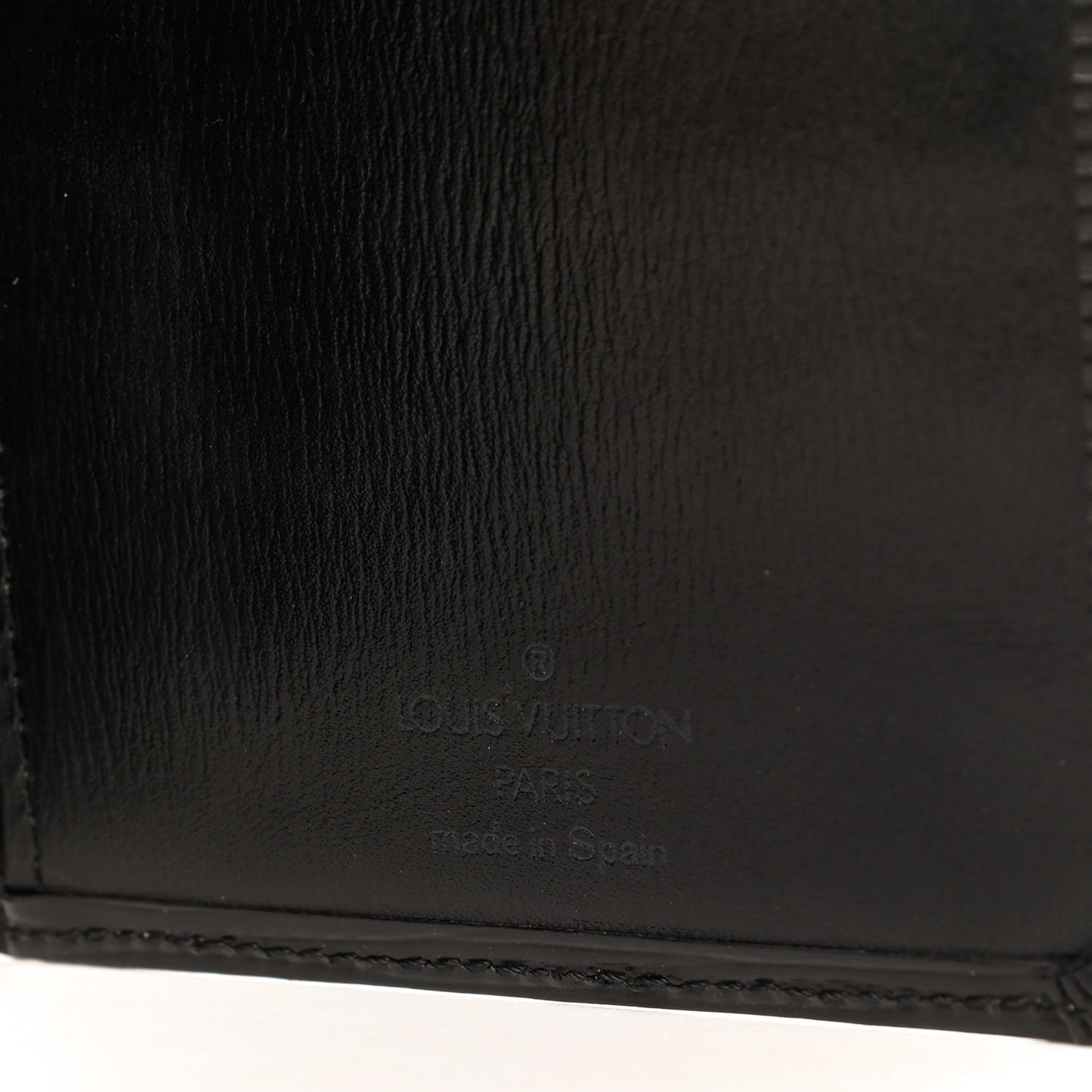 Epi Porte Valeurs Checkbook Wallet Black