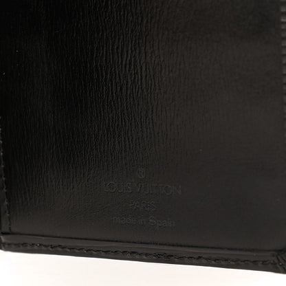 Louis Vuitton Epi Porte Valeurs Checkbook Wallet Black 6 of 6