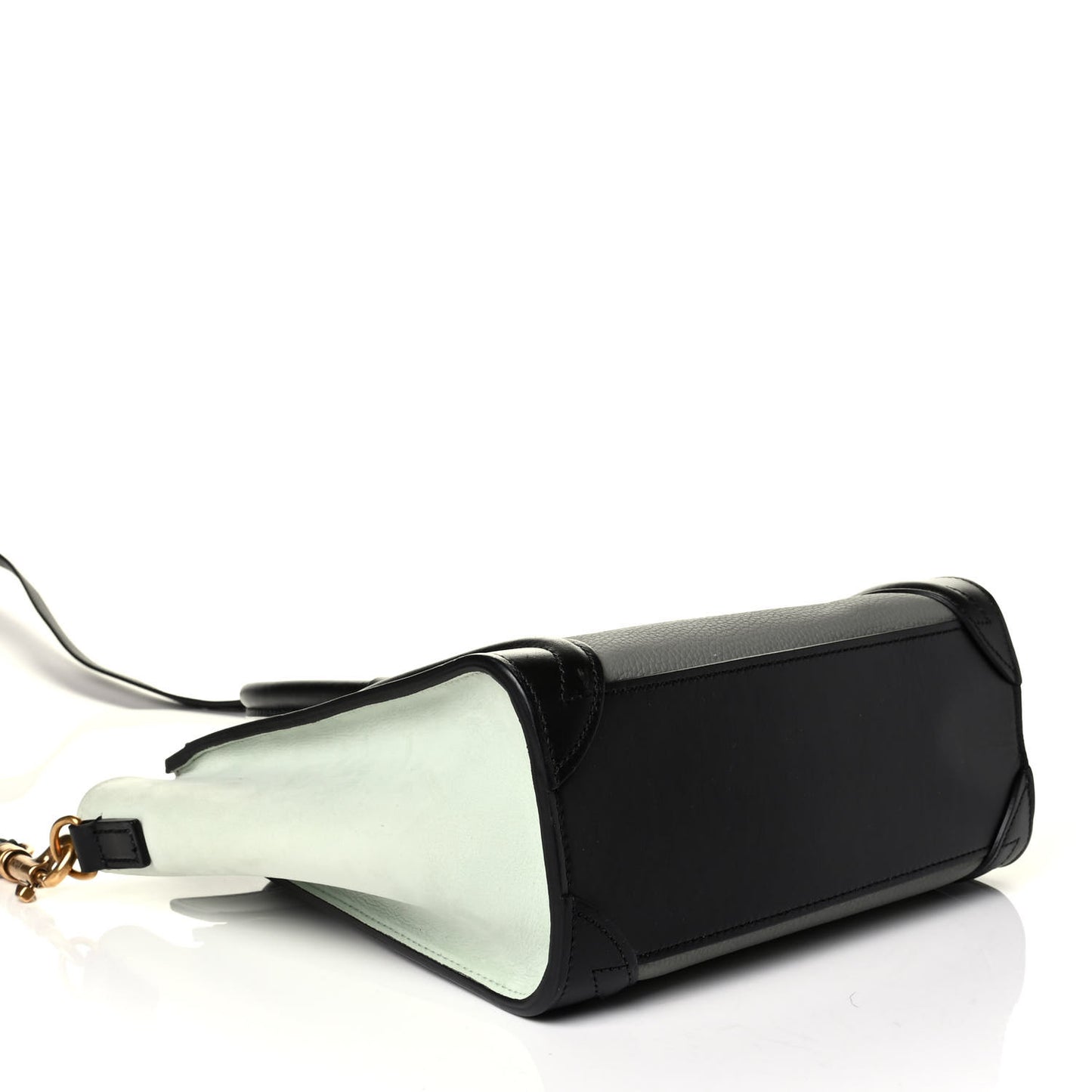 Drummed Calfskin Nano Tri-Color Luggage