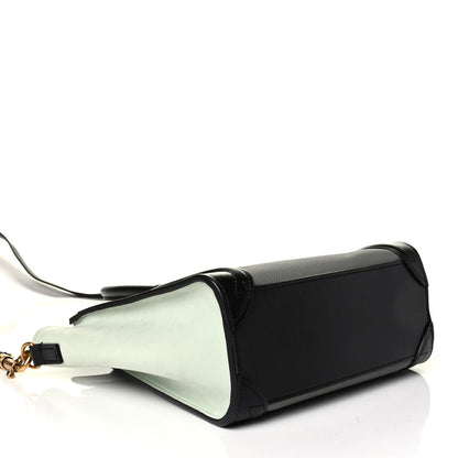 Celine Drummed Calfskin Nano Tri-Color Luggage 3 of 9