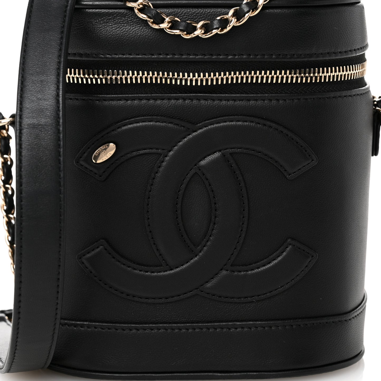 Lambskin Timeless Vanity Cosmetic Case Black