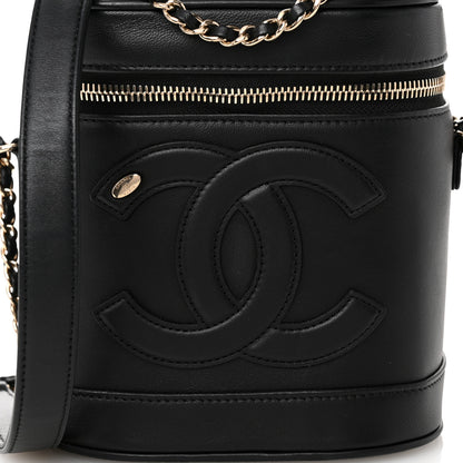 Chanel Lambskin Timeless Vanity Cosmetic Case Black 8 of 11