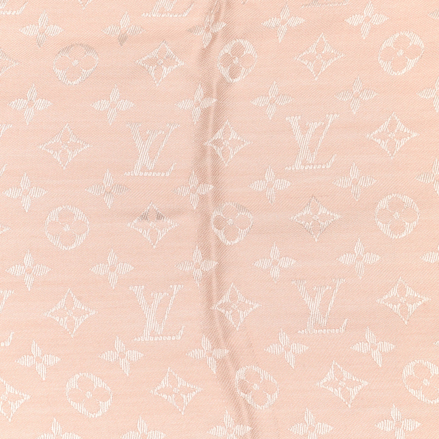 Silk Wool Monogram Denim Shawl Rose