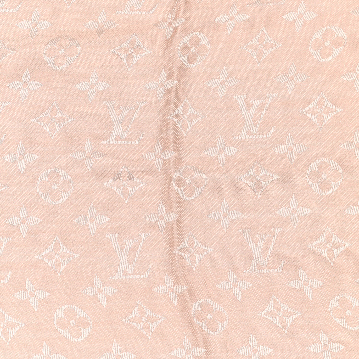 Louis Vuitton Silk Wool Monogram Denim Shawl Rose 4 of 5