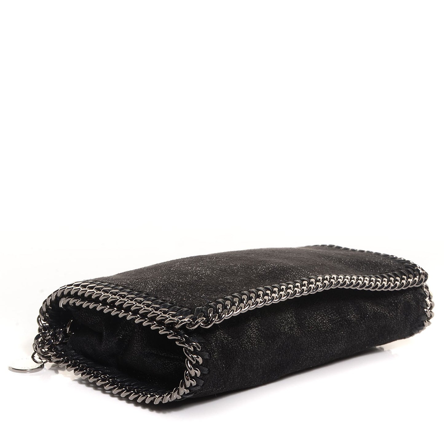 Faux Leather Shaggy Deer Falabella Crossbody Bag Black