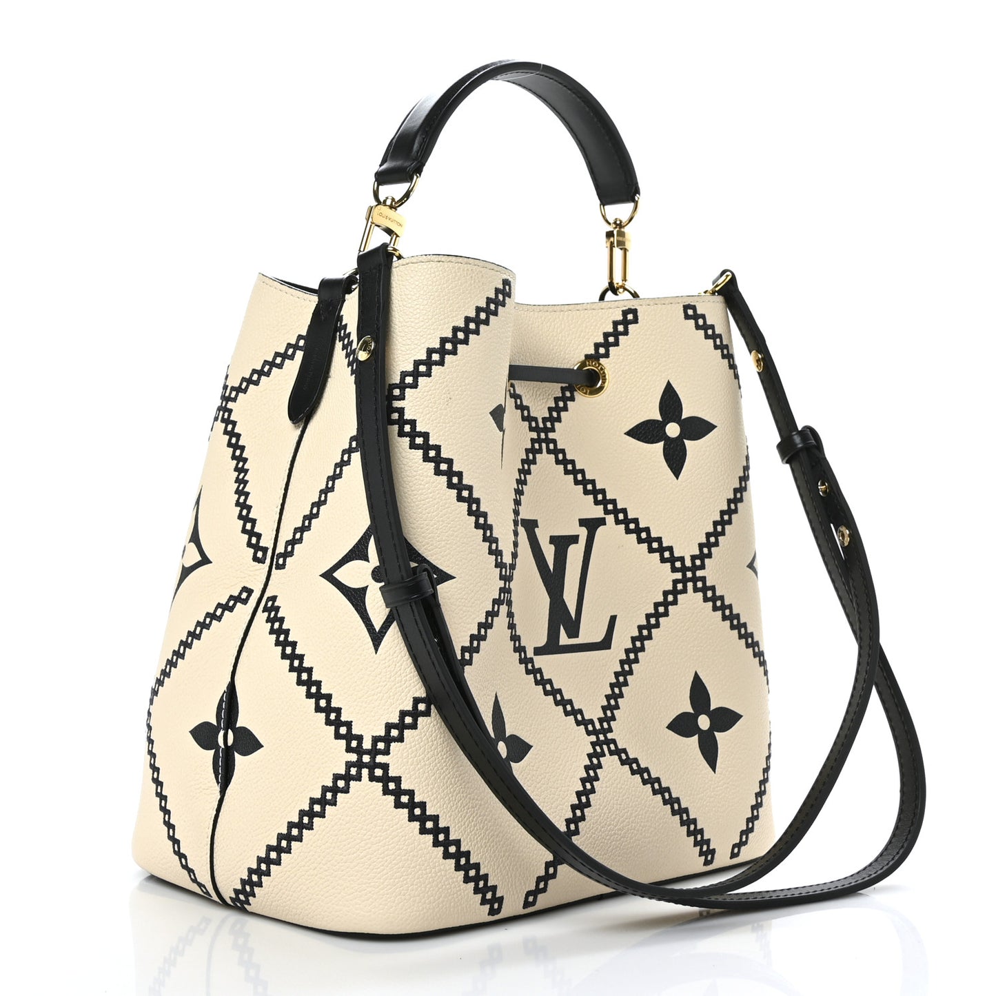 Empreinte Monogram Giant Broderies Neonoe MM Cream Black