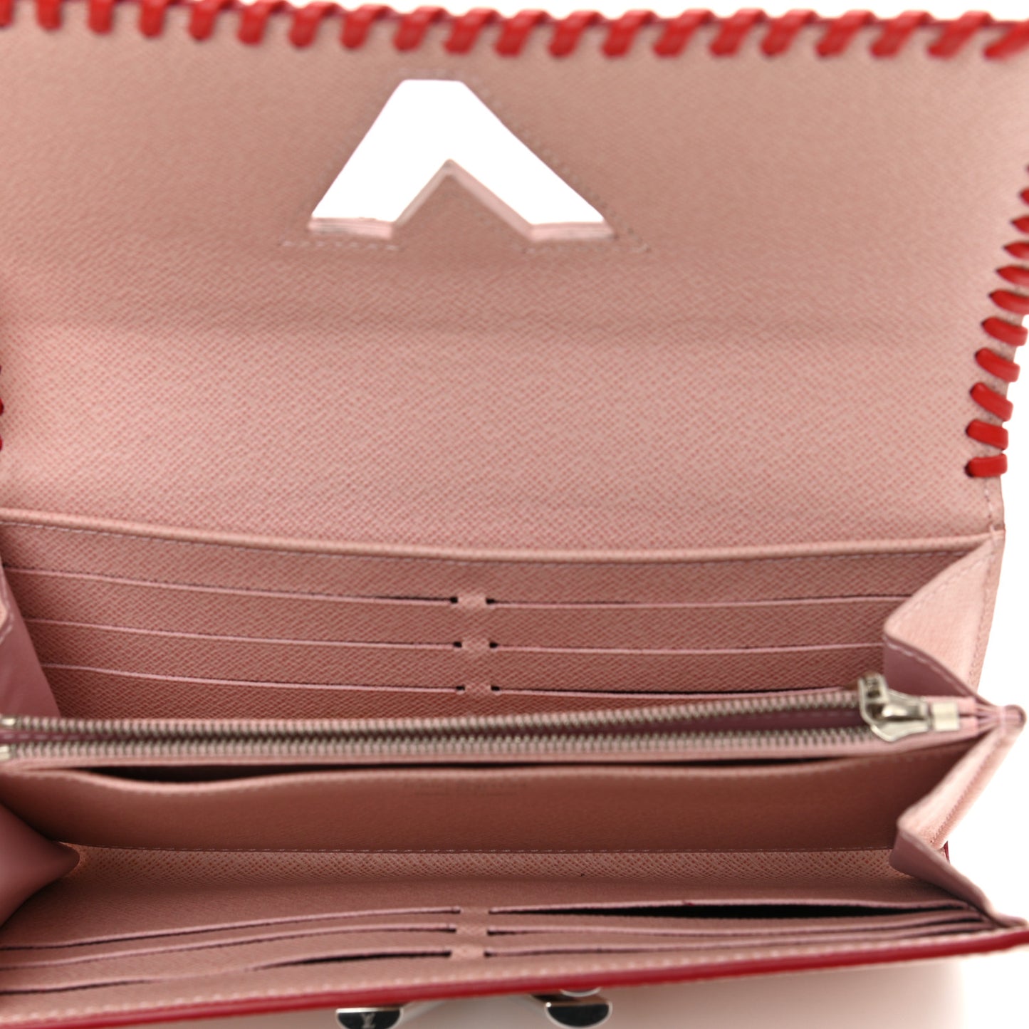Epi Flowers Twist Wallet Rose Ballerine