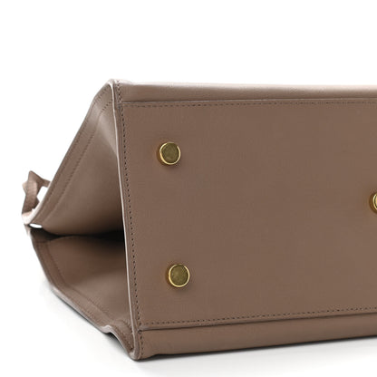 Saint Laurent Smooth Calfskin Small Monogram Cabas Taupe 9 of 15