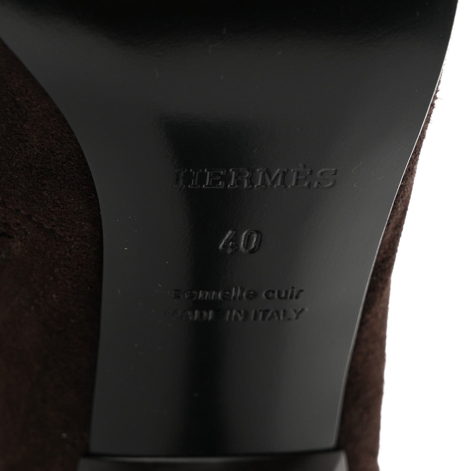 Hermes Stretch Suede Goatskin Halo Boots 40 8 of 8