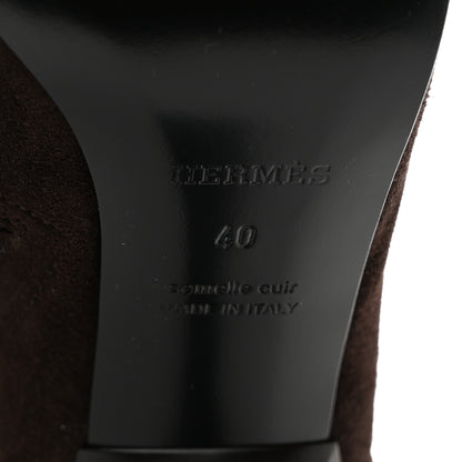 Hermes Stretch Suede Goatskin Halo Boots 40 8 of 8