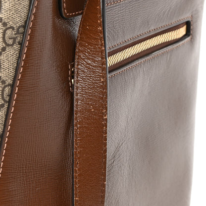 Gucci GG Supreme Monogram Calfskin Horsebit 1955 Single Buckle Backpack Beige Brown Sugar 15 of 17