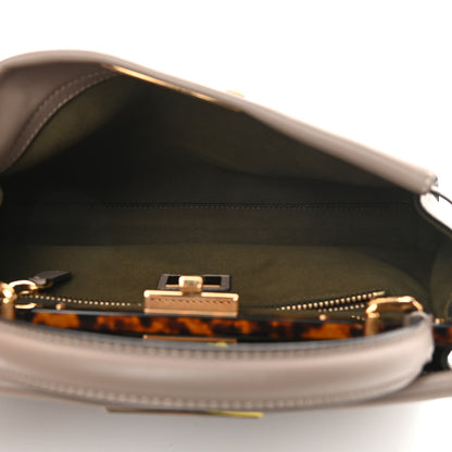Fendi Vitello Seta Plexiglass Tortoise Medium Peekaboo Iconic Satchel Tortora 5 of 11