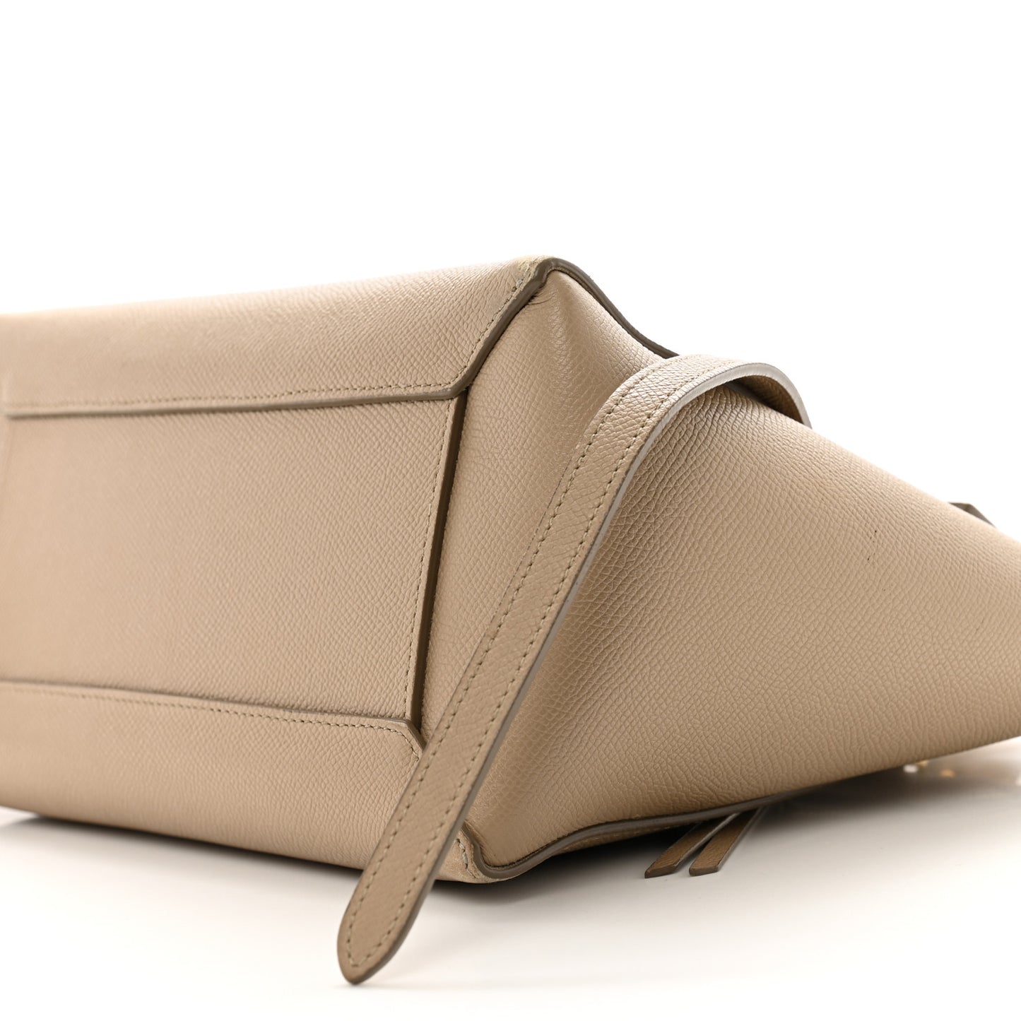 Grained Calfskin Micro Belt Bag Light Taupe
