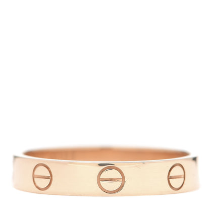 Cartier 18K Pink Gold 3.5mm LOVE Wedding Band Ring 56 7.5 3 of 4