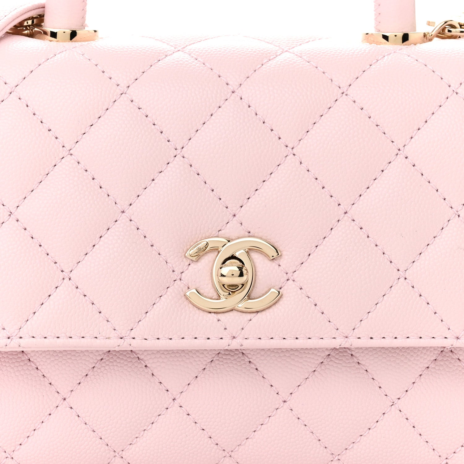 Chanel Caviar Quilted Mini Coco Handle Flap Light Pink 8 of 11