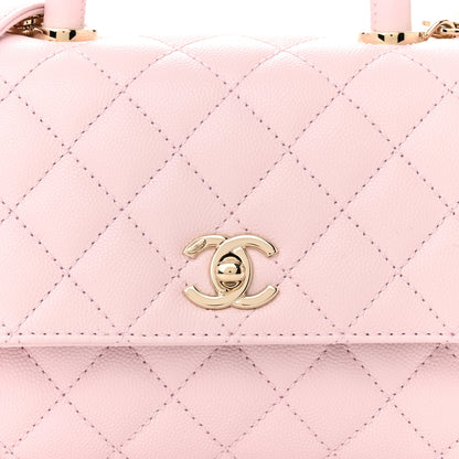 Chanel Caviar Quilted Mini Coco Handle Flap Light Pink 8 of 11