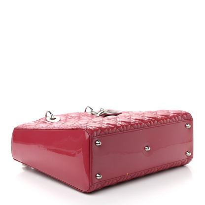 Christian Dior Patent Cannage Large Lady Dior Pink 4 of 9