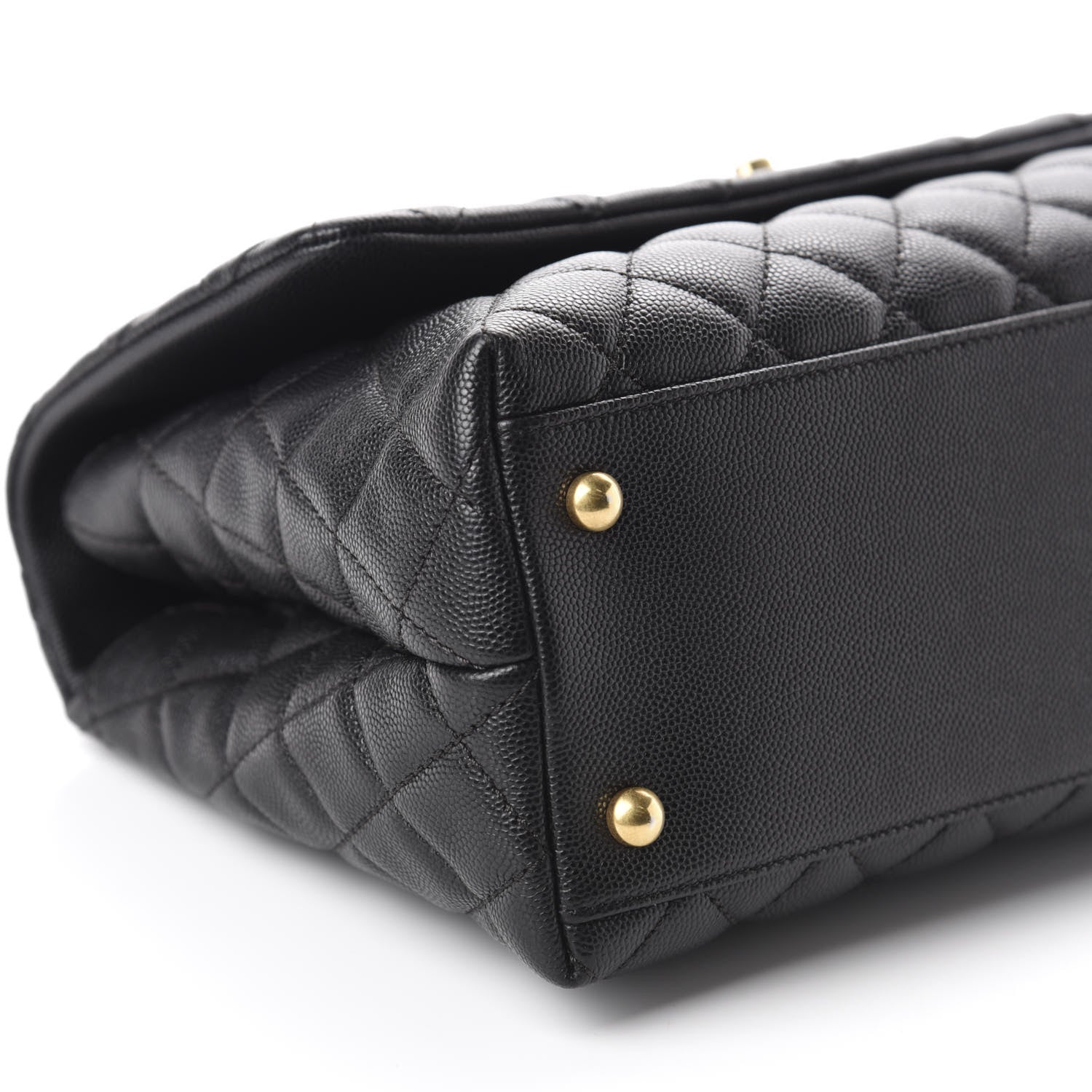 Chanel Caviar Quilted Small Coco Handle Flap Black 6 of 11