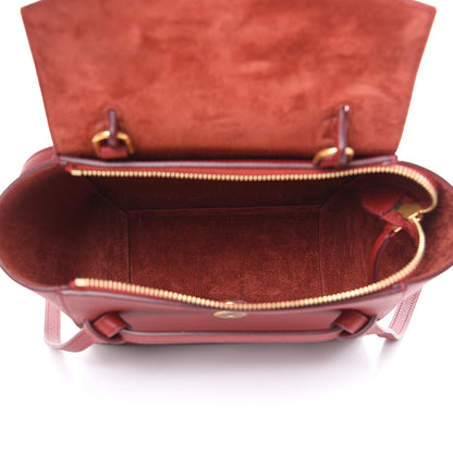 Celine Grained Calfskin Nano Belt Bag Ruby 5 of 9