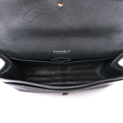 Chanel Metallic Aged Calfskin Quilted 2.55 Reissue 227 Flap Dark Silver 5 of 12