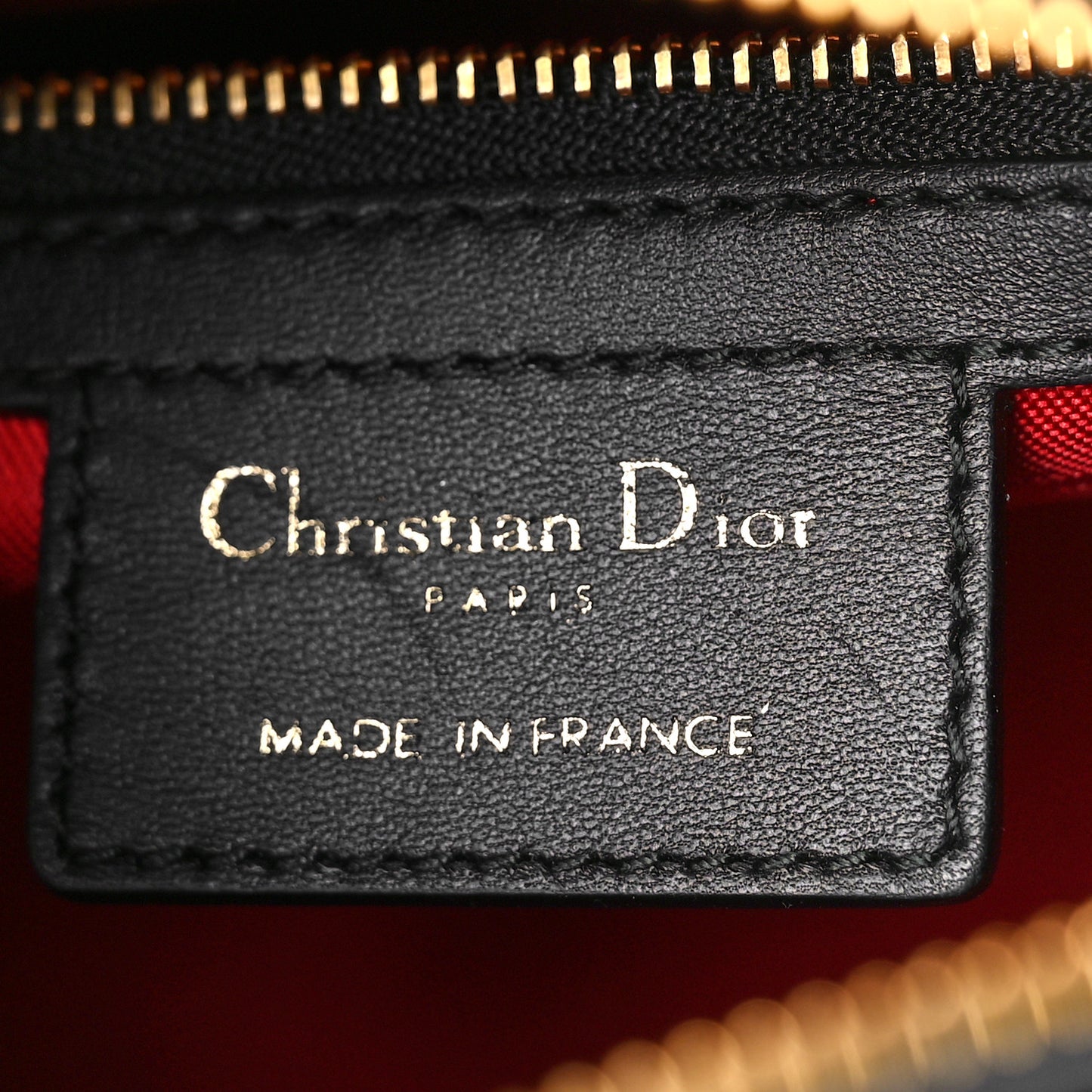Lambskin Cannage Medium Lady Dior Black