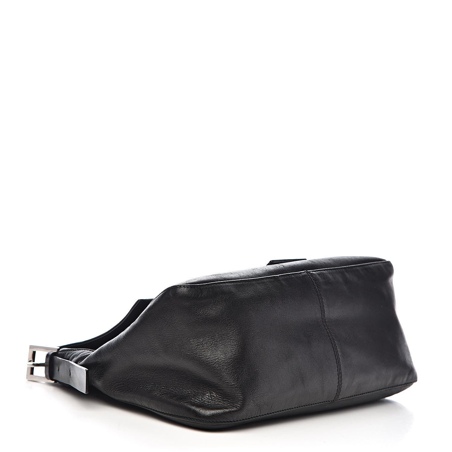 Fendi Calfskin Big Forever Mama Baguette Black 4 of 13