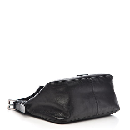 Fendi Calfskin Big Forever Mama Baguette Black 4 of 13