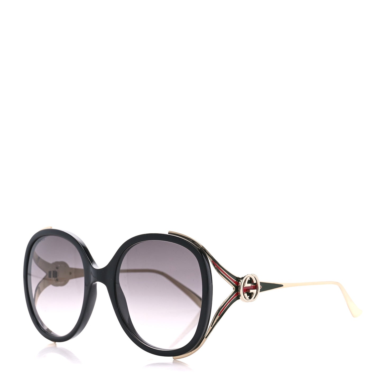Round Frame Injected GG0226S Sunglasses Black