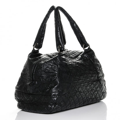 Chanel Aged Calfskin Coco Rider Bowling Bag Black 3 of 8