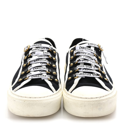 Christian Dior Canvas Walk'N'Dior Low Top Sneakers 39 Black 3 of 9