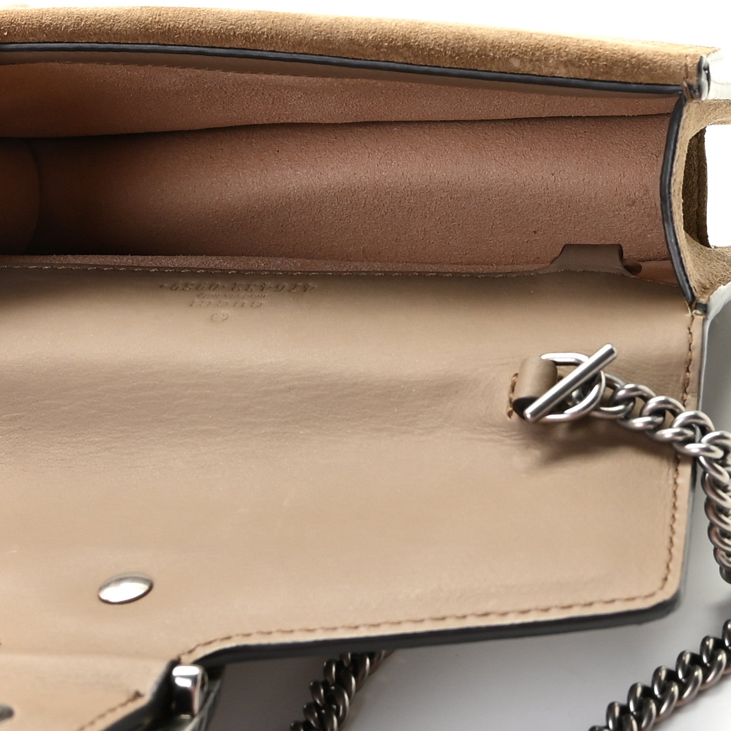 Gucci GG Supreme Monogram Super Mini Dionysus Shoulder Bag Taupe 5 of 12