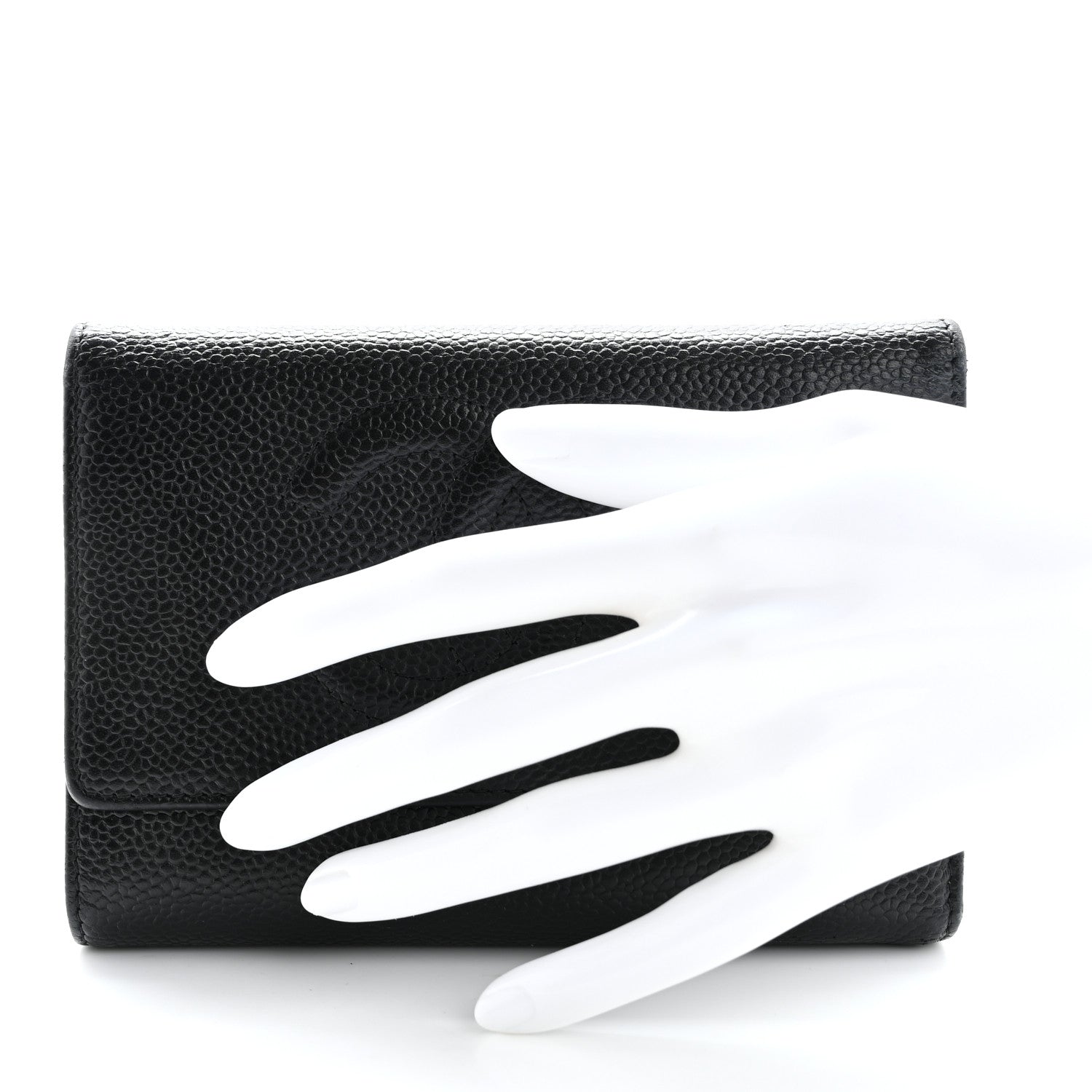 Chanel Caviar Timeless CC Flap Wallet Black 2 of 13