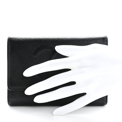 Chanel Caviar Timeless CC Flap Wallet Black 2 of 13