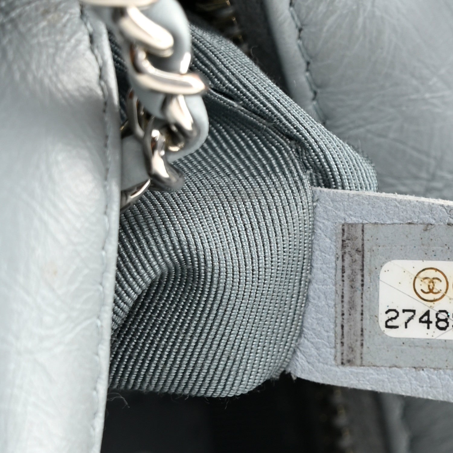 Chanel Aged Calfskin Quilted Small Gabrielle Hobo Light Blue 7 of 11