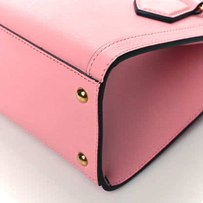 Gucci Wonka Grain Calfskin Mini Diana Tote Bag Wild Rose Fuxia Fluo 10 of 11