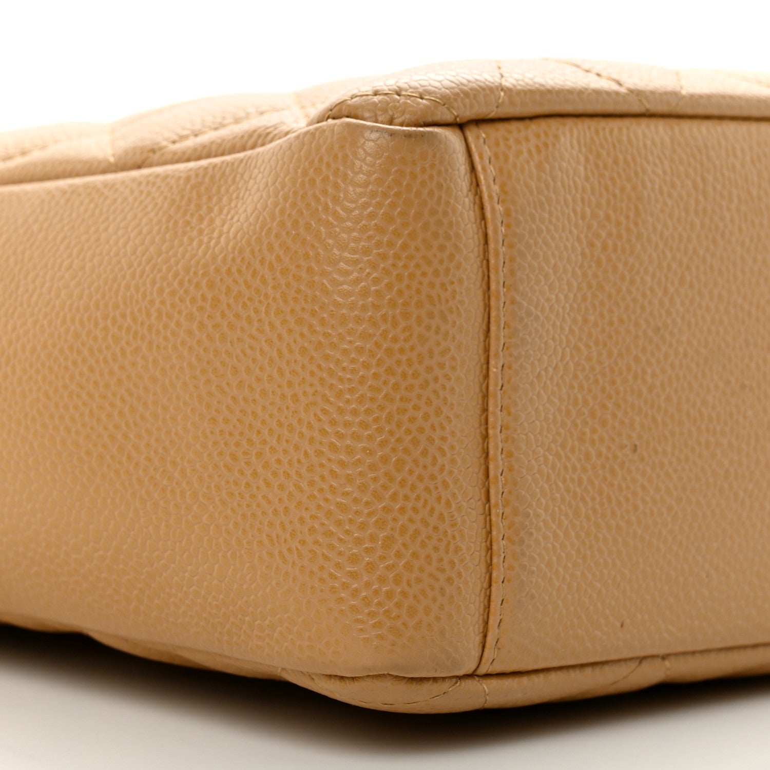 Chanel Caviar Quilted Petit Shopping Tote PST Dark Beige 9 of 10