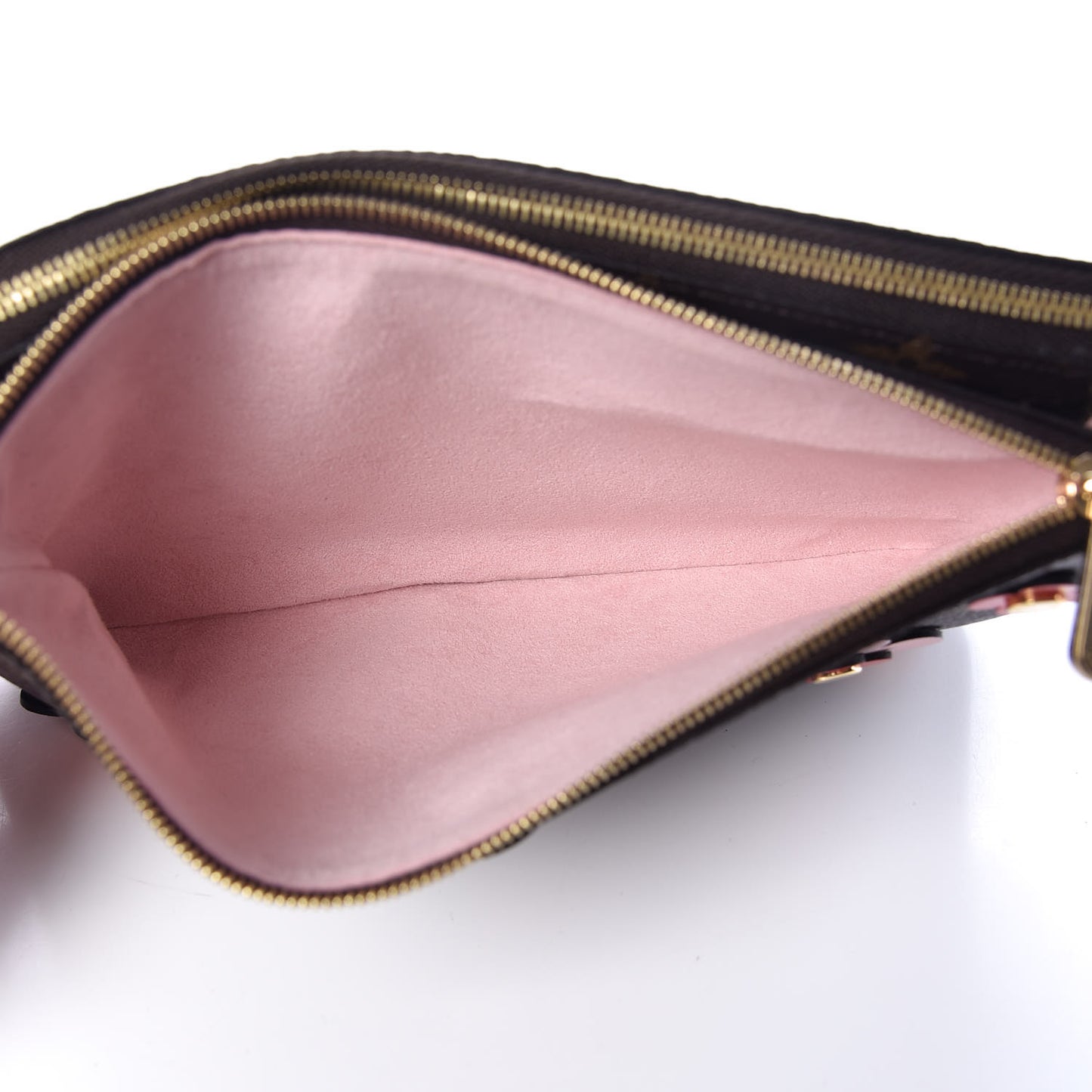 Monogram Blooming Flowers Double Zip Pochette