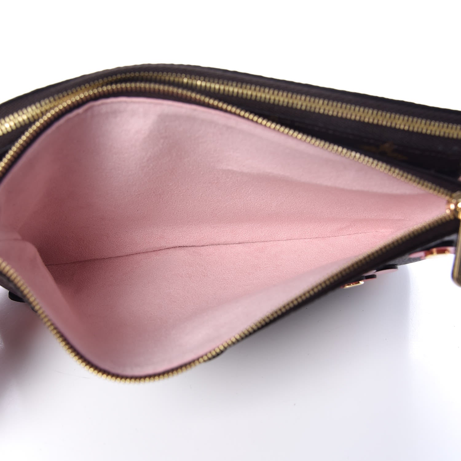 Louis Vuitton Monogram Blooming Flowers Double Zip Pochette 5 of 9