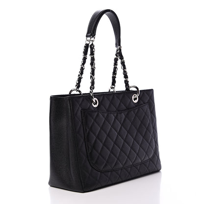Chanel Caviar Quilted Grand Shopping Tote GST Black 2 of 11