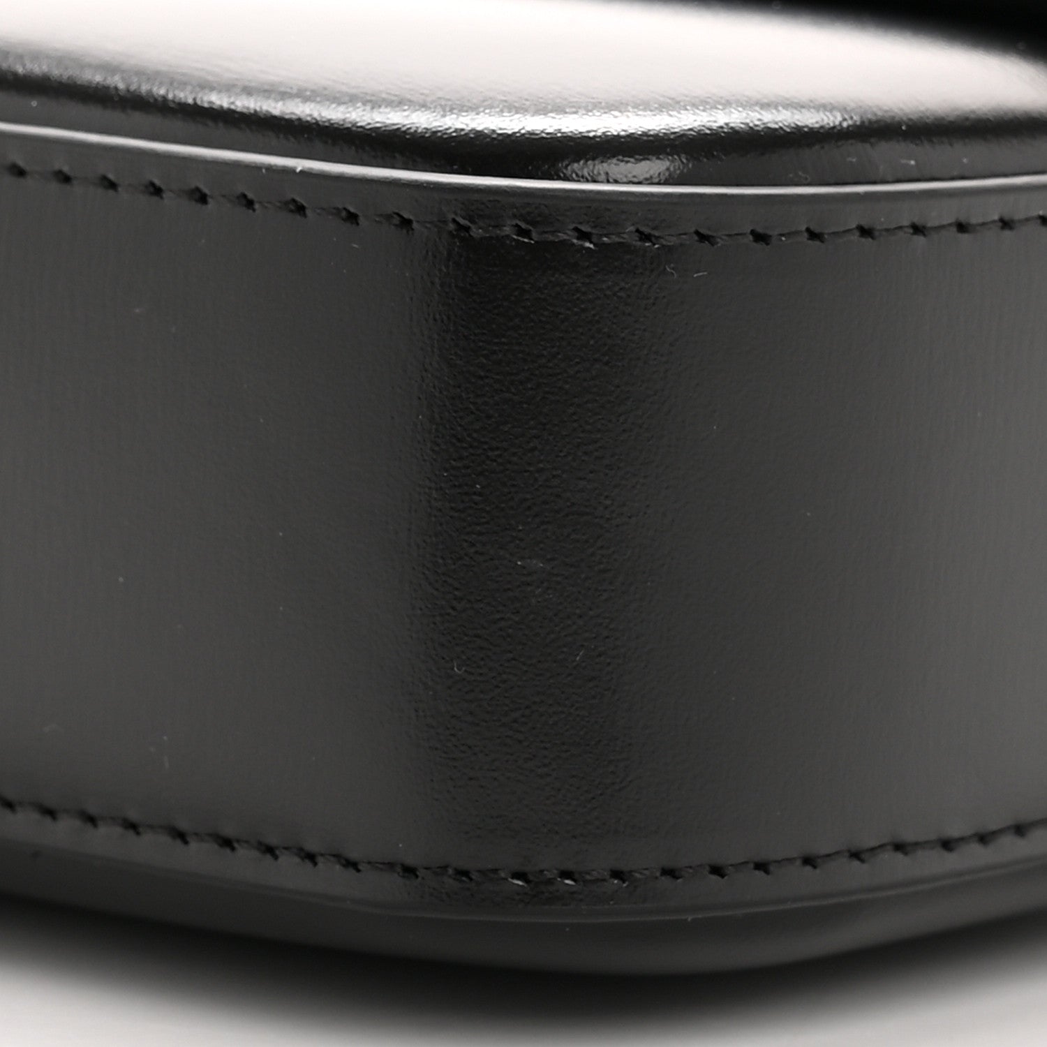 Celine Shiny Calfskin Triomphe Shoulder Bag Black 8 of 11