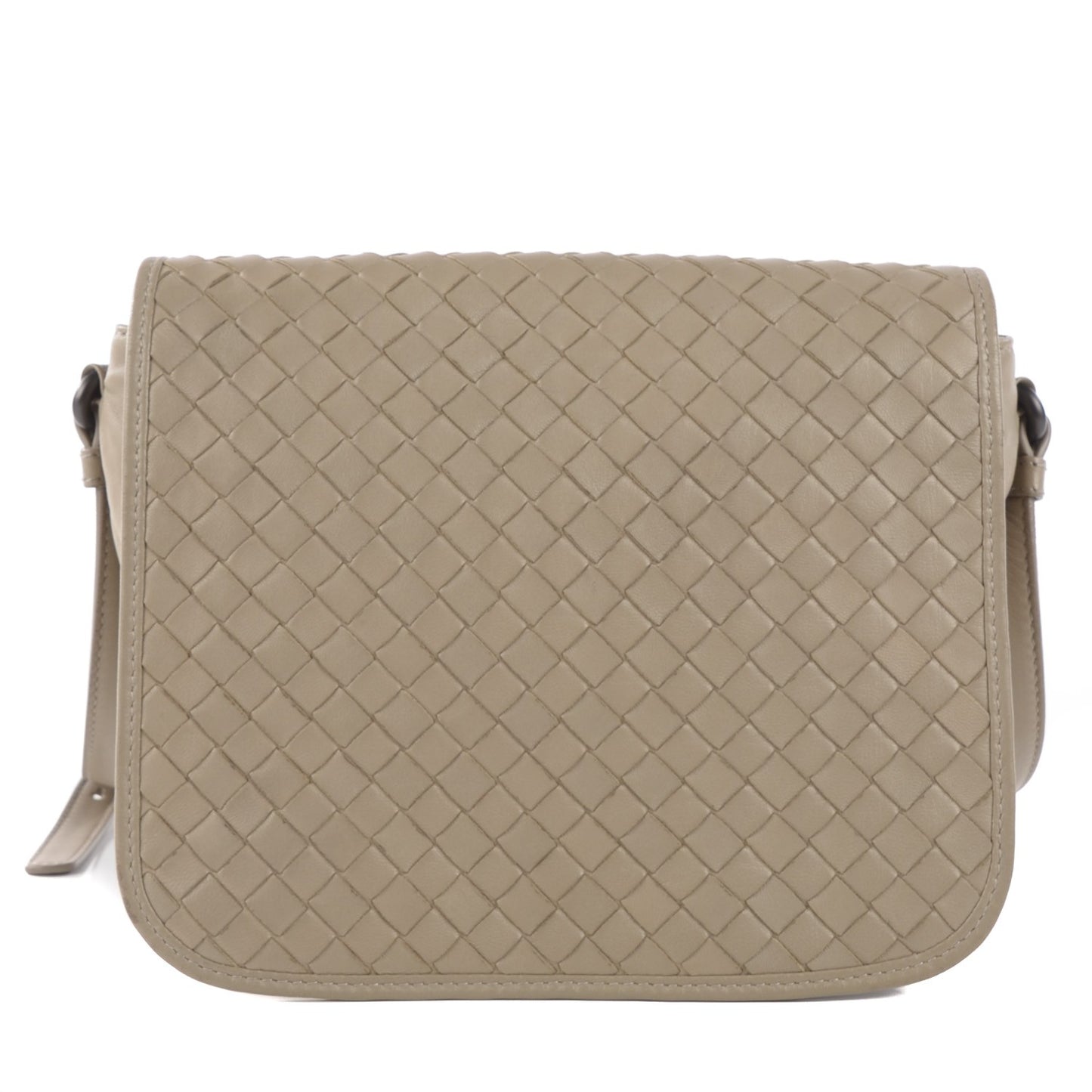 Nappa Intrecciato Messenger Bag Sand