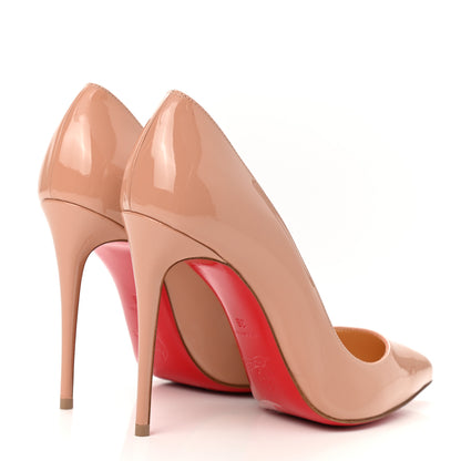 Christian Louboutin Patent Pigalle Follies 100 Pumps 36 Nude 4 of 8