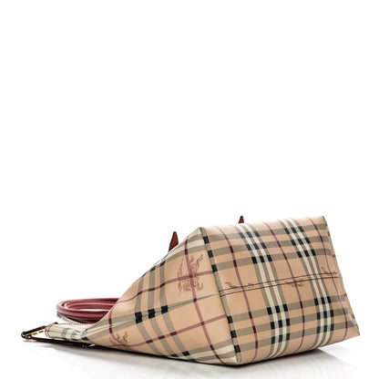 Burberry Haymarket Check Small Salisbury Tote Military Red 4 of 10
