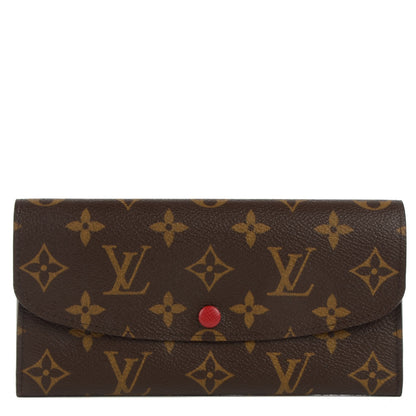 Louis Vuitton Monogram Emilie Wallet Red 1 of 7