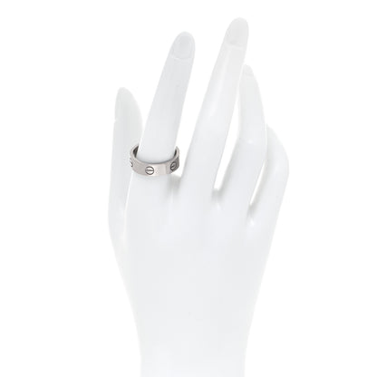 Cartier 18K White Gold 6mm LOVE Ring 60 9 4 of 8