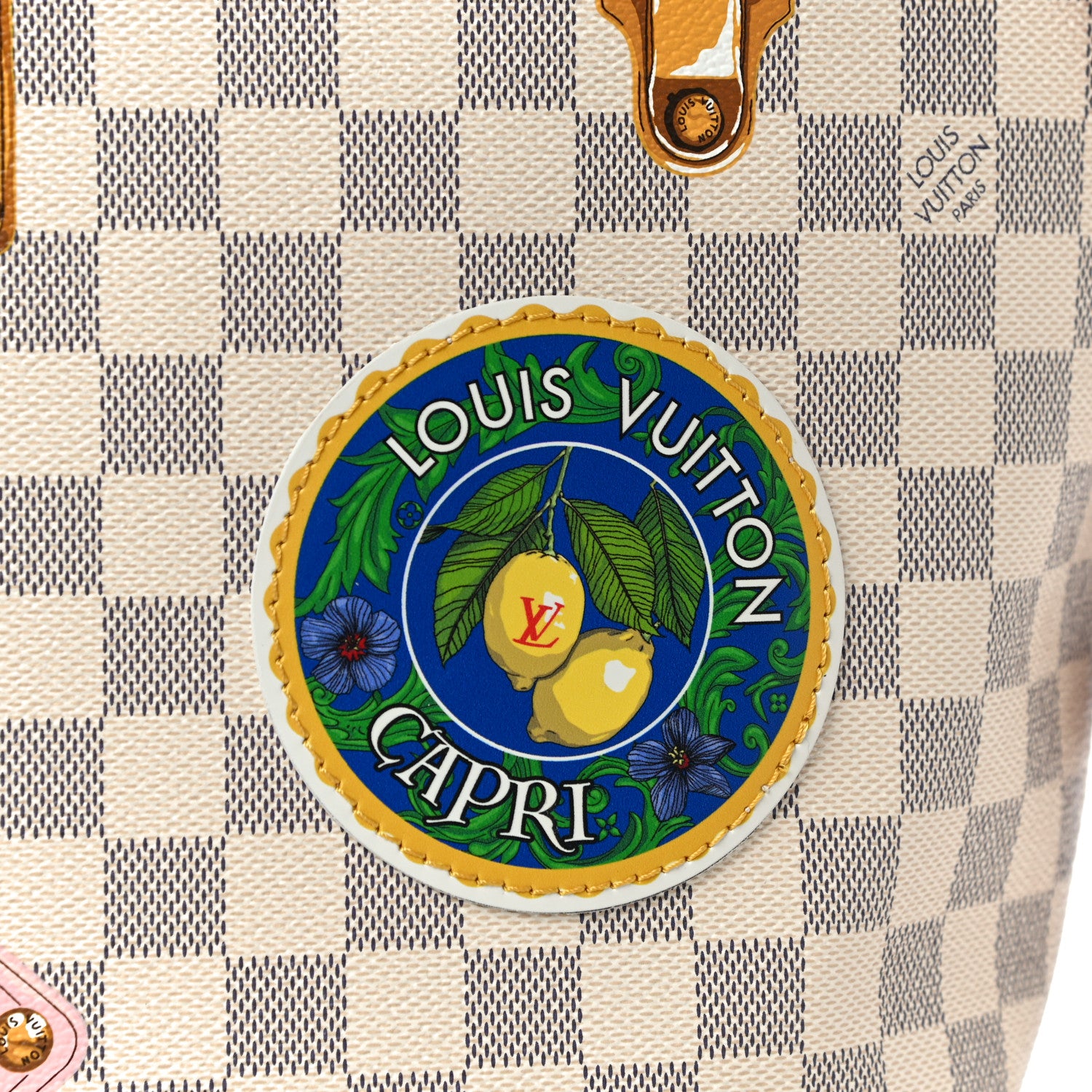 Louis Vuitton Damier Azur Summer Trunks Capri Neverfull MM 11 of 14