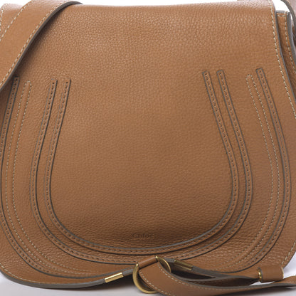 Chloe Grained Calfskin Medium Marcie Saddle Bag Burning Camel 7 of 10