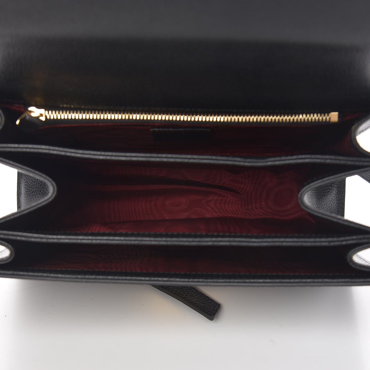 Grainy Calfskin Small Zumi Shoulder Bag Black