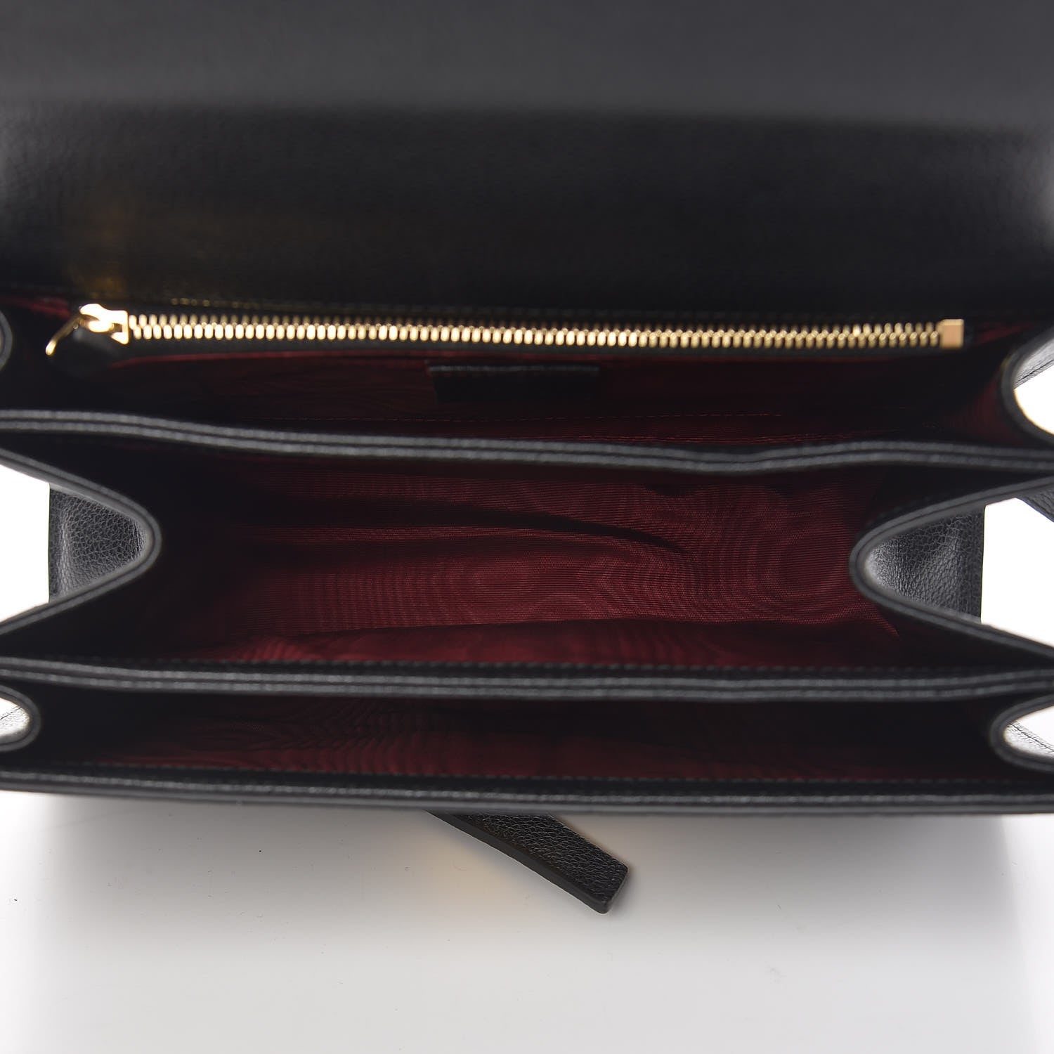 Gucci Grainy Calfskin Small Zumi Shoulder Bag Black 5 of 12