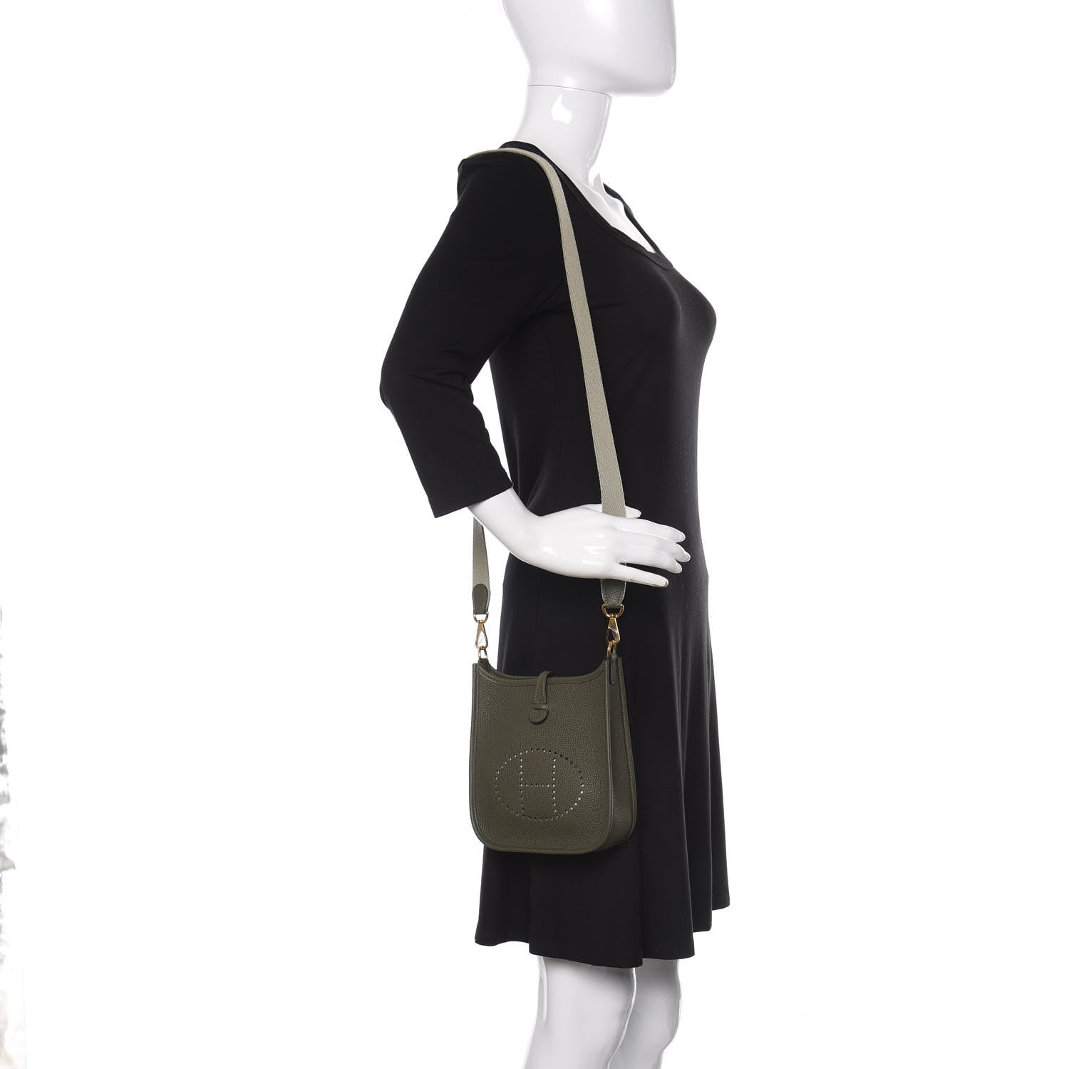 Hermes Taurillon Maurice Amazone Evelyne TPM Vert Olive Sauge 2 of 9
